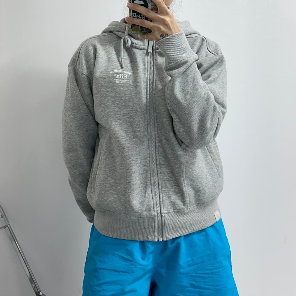 휠라 이탈리아 기모 후드집업 상품이미지3