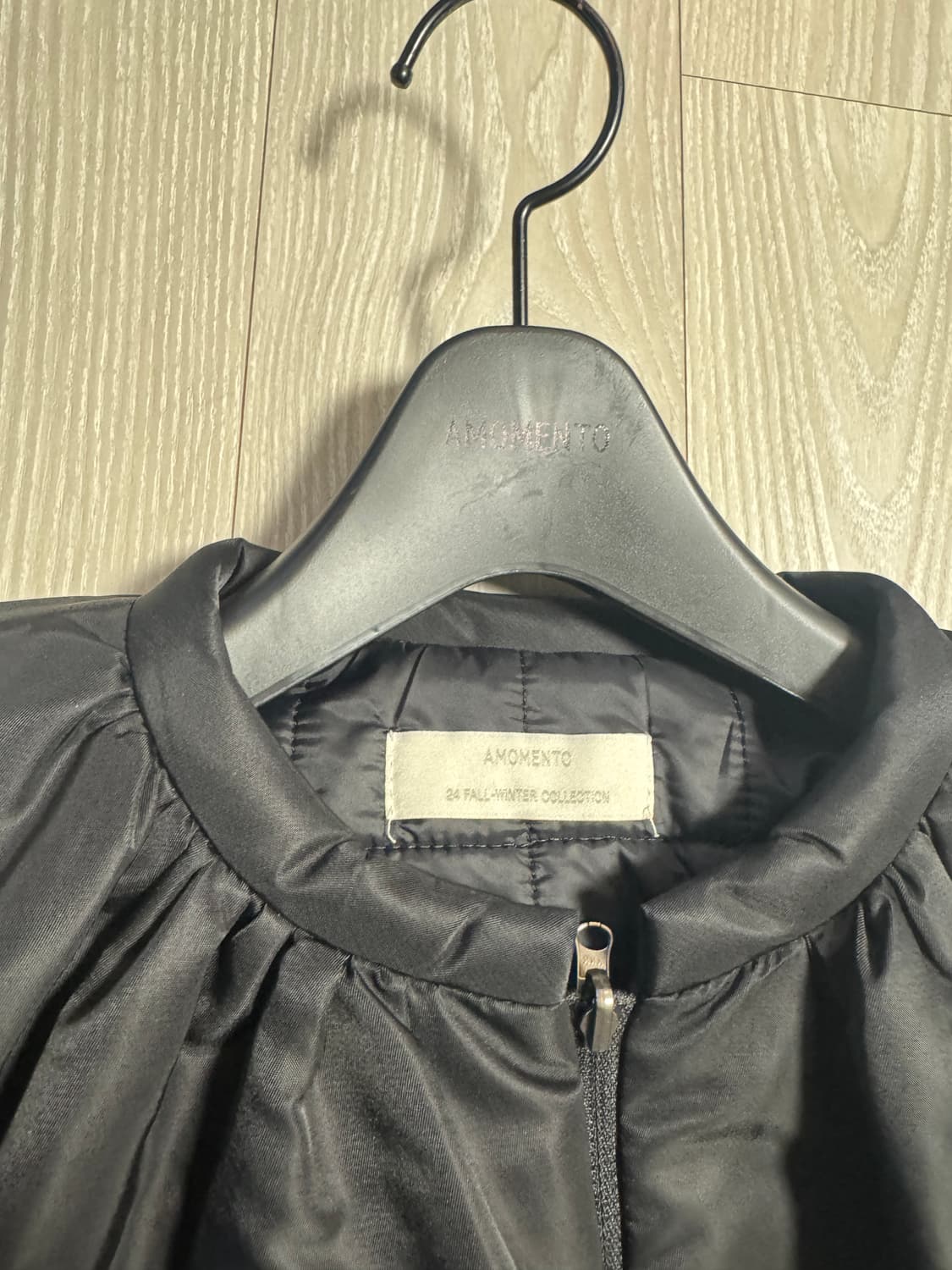 아모멘토 / 퀼티드 리버시블 패딩 점퍼 블랙 / S  상품이미지7