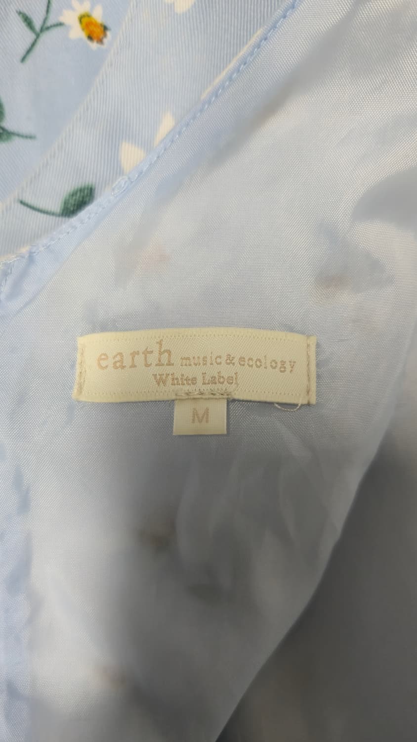 어스뮤직앤에콜로지 데이지 플라워 미니 원피스 M 스카이블루 나시 상품이미지6