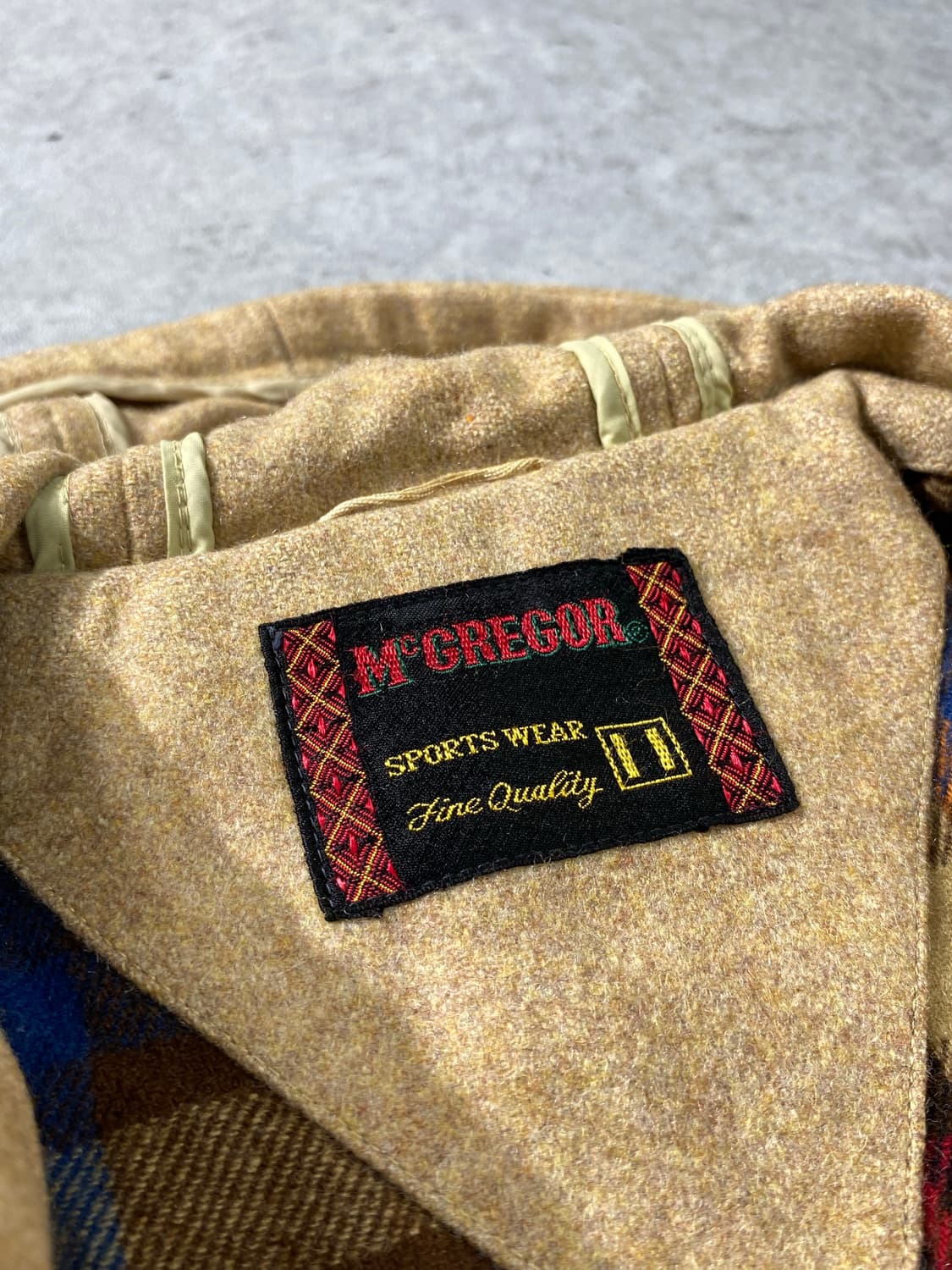 [S-M] 90s Mcgregor 맥그리거 빈티지 울 더플코트 상품이미지7