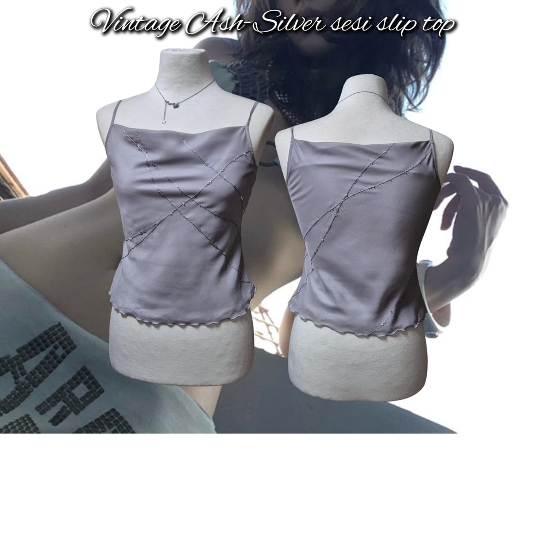 Vintage Ash-Silver sesi slip top 상품이미지1