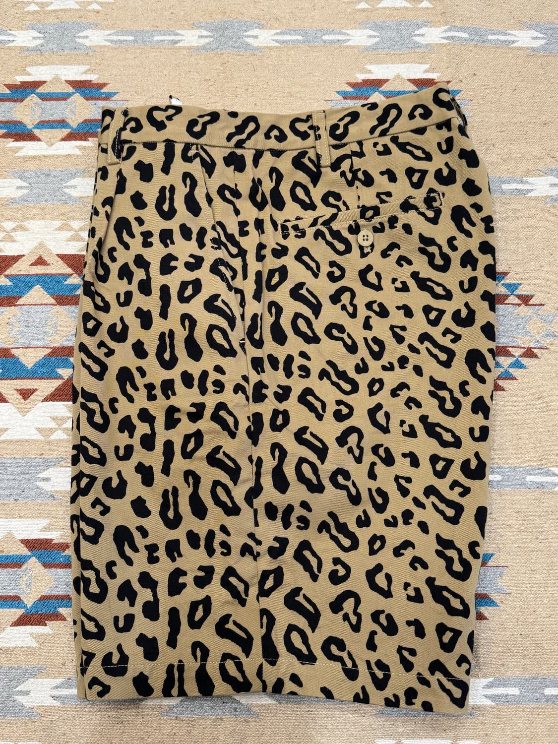 [M] 와코마리아 x 디키즈 플리티드 쇼츠 트라우저 레오파드 상품이미지6