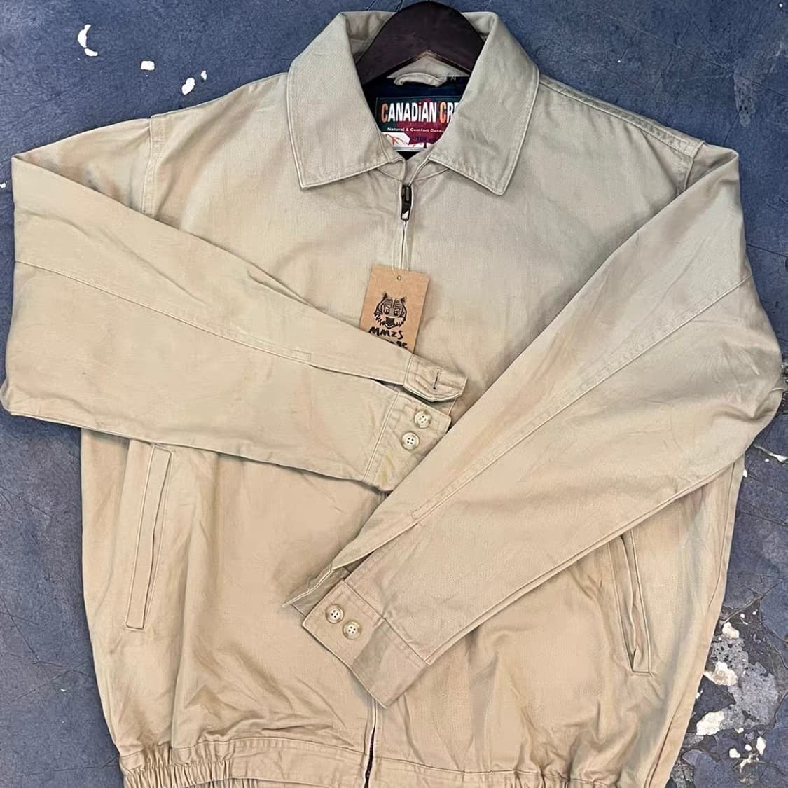 Vintage 플립 칼라 워크 자켓 상품이미지1