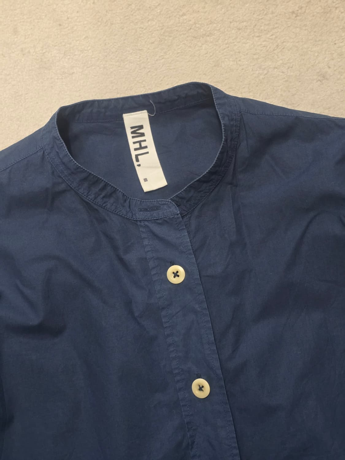 마가렛 호웰 네이비 코튼 셔츠 3 상품이미지3