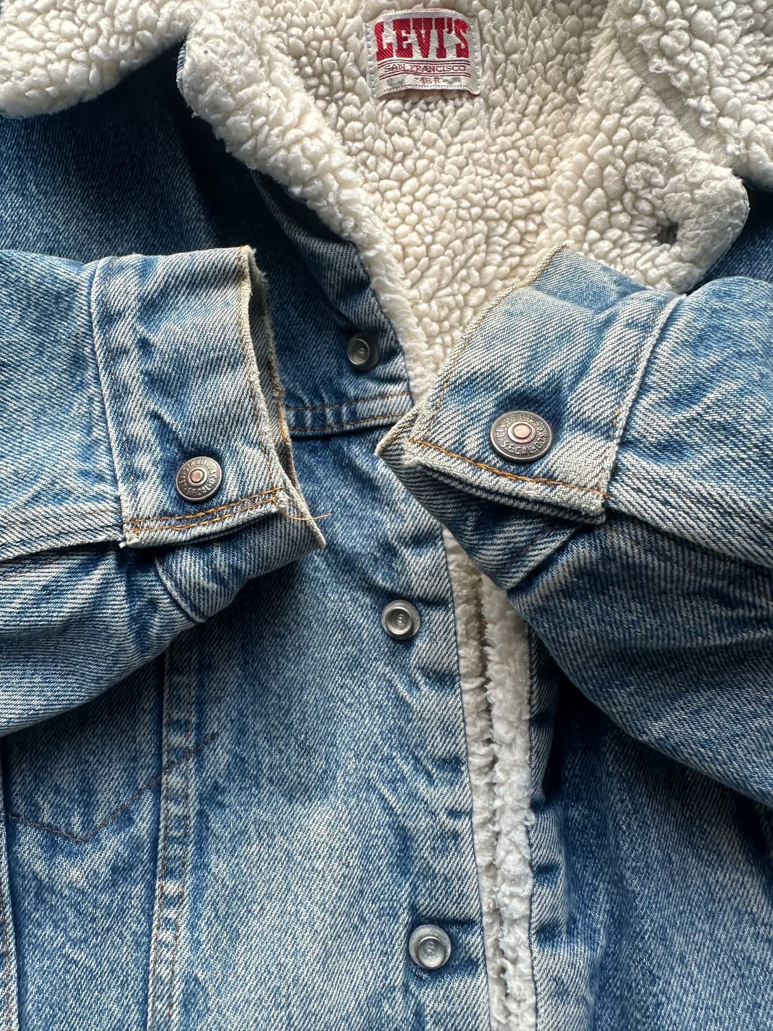80s 리바이스 쉐르파 트러커 46r 상품이미지3