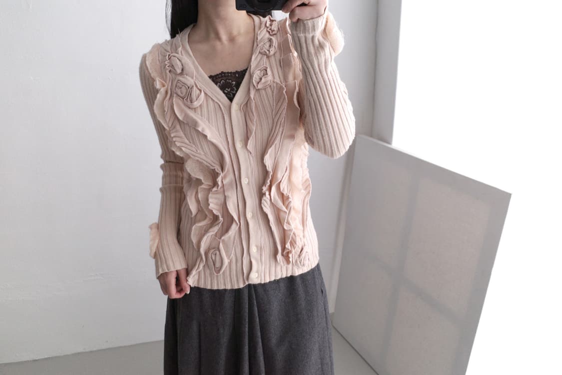flower frill cardigun 상품이미지6