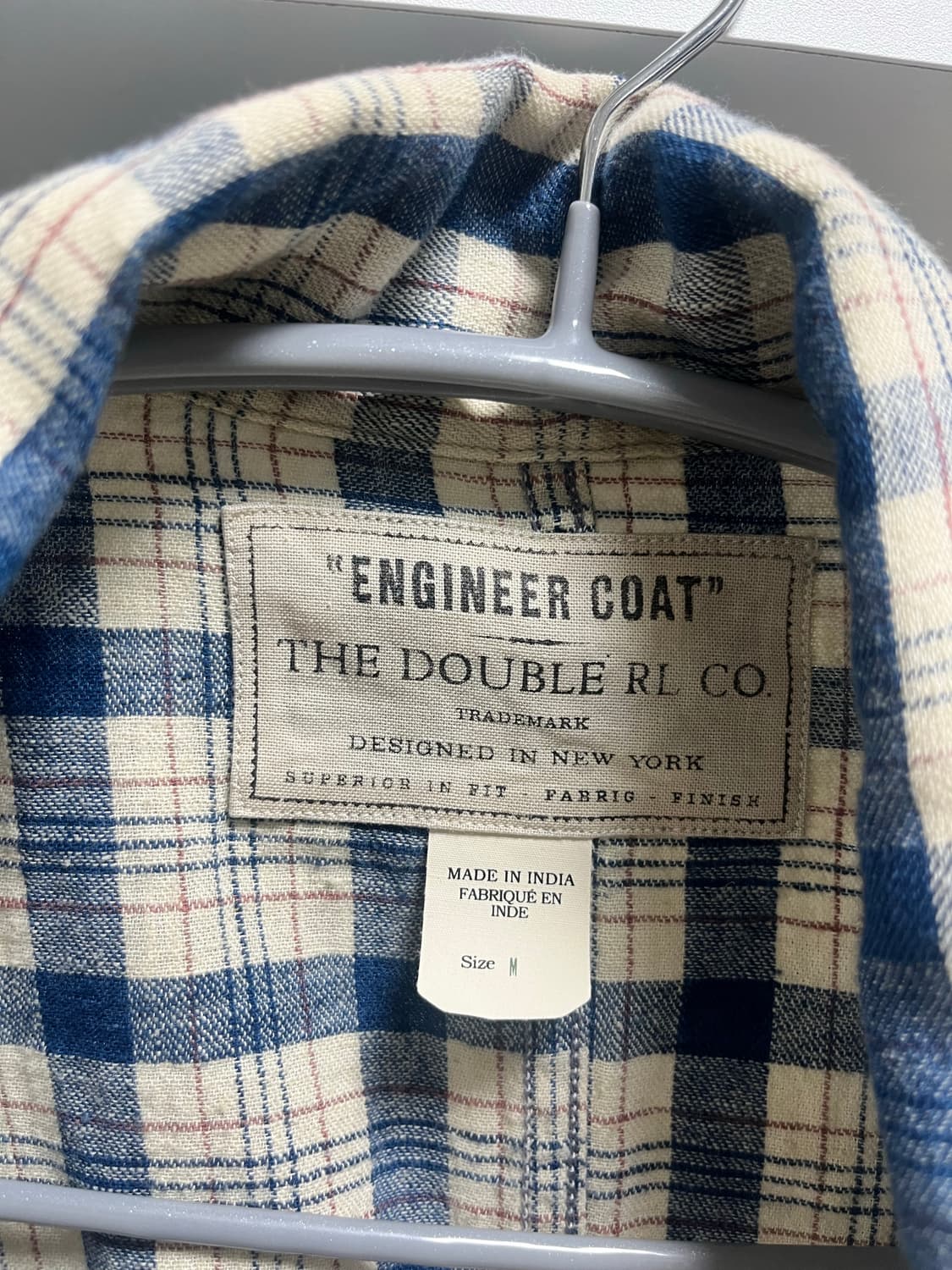 rrl 인디고 플레드 트윌 엔지니어 지켓 상품이미지2