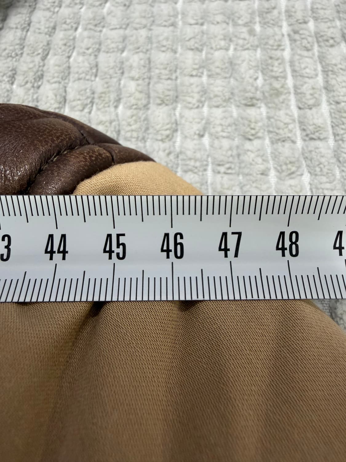 A.P.C 브라운 레더 후드 패딩 상품이미지5