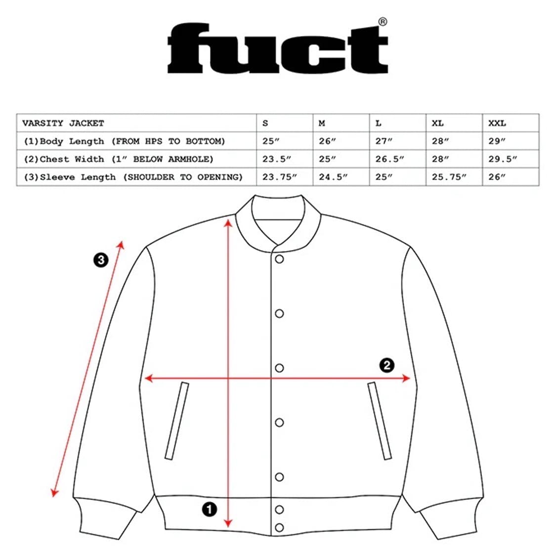 FUCT 퍽트 바시티 자켓 XL 상품이미지8