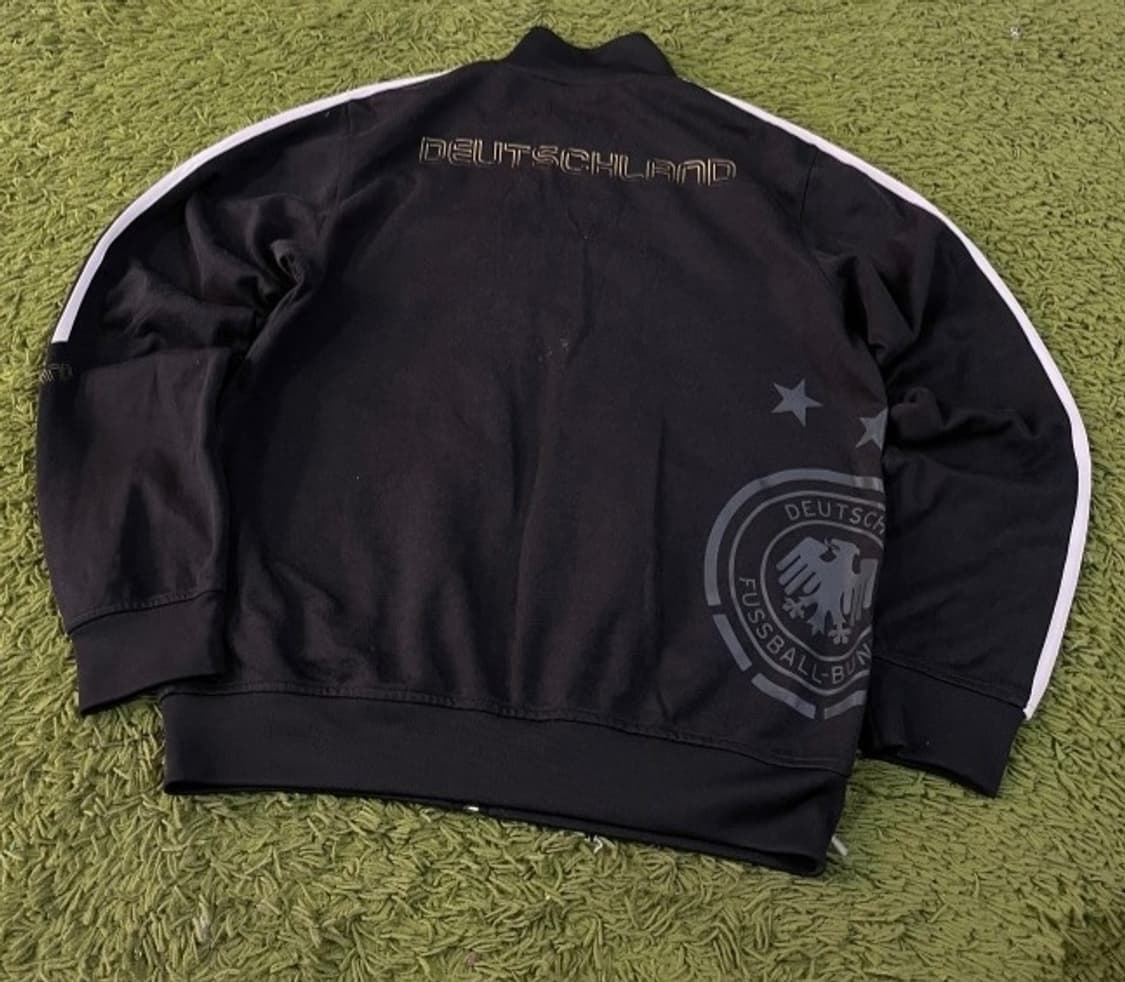 아디다스 독일 블랙 검흰 트랙탑 져지집업 100/L 상품이미지3