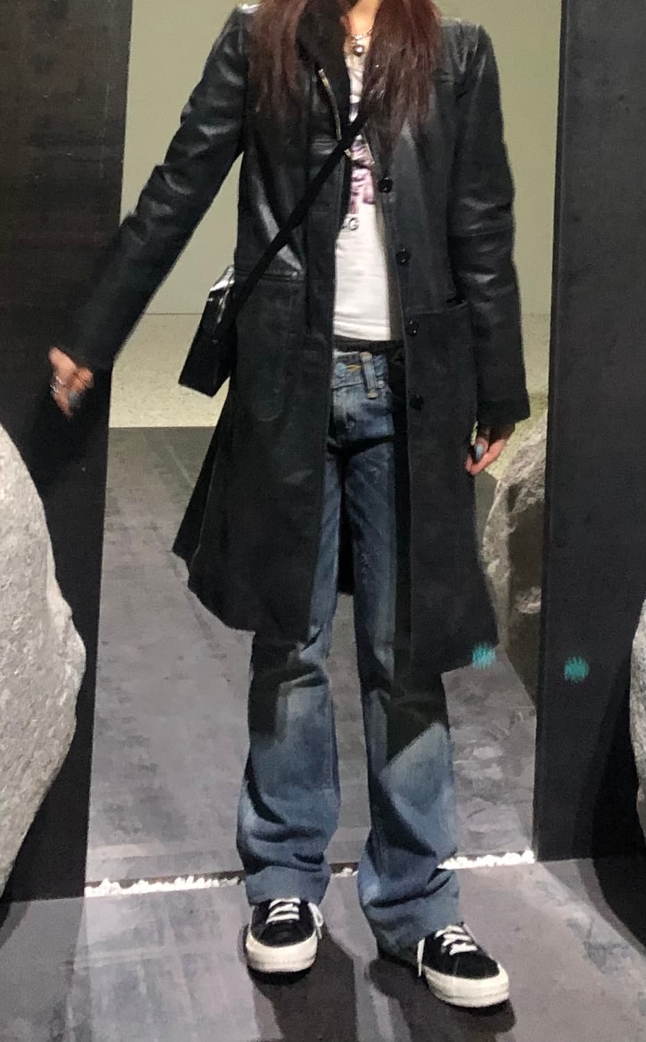 가죽롱자켓 마지막사진 착샷확인🖤 상품이미지3