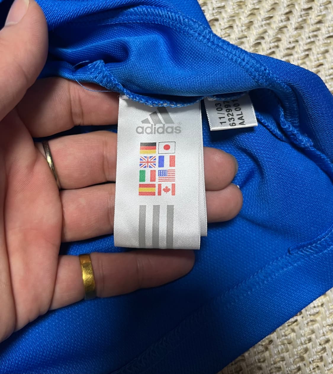 아디다스 이탈리아 반팔 져지 티셔츠 S 상품이미지6