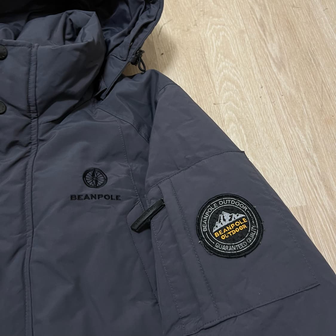 빈폴 아웃도어 와펜 덕다운 후드 패딩 XS/85  상품이미지3