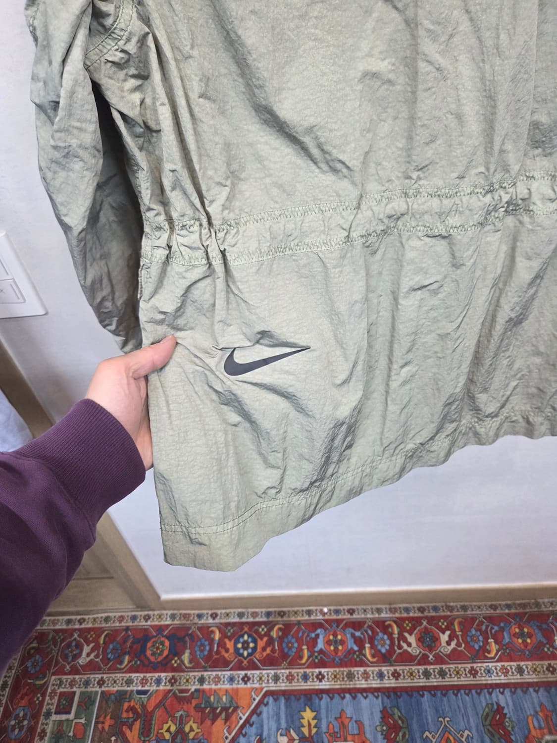 나이키 테크팩 하이 덴시티 m65 우븐자켓 제이드 스톤 L 상품이미지3