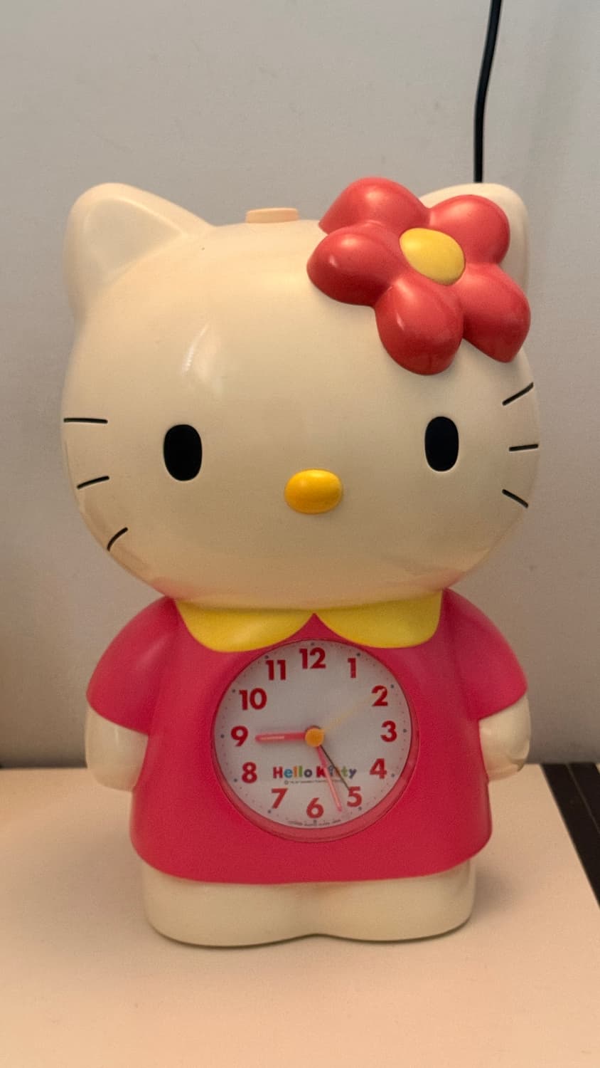 1997 빈티지 카오하나 키티 대형 알람시계 상품이미지2