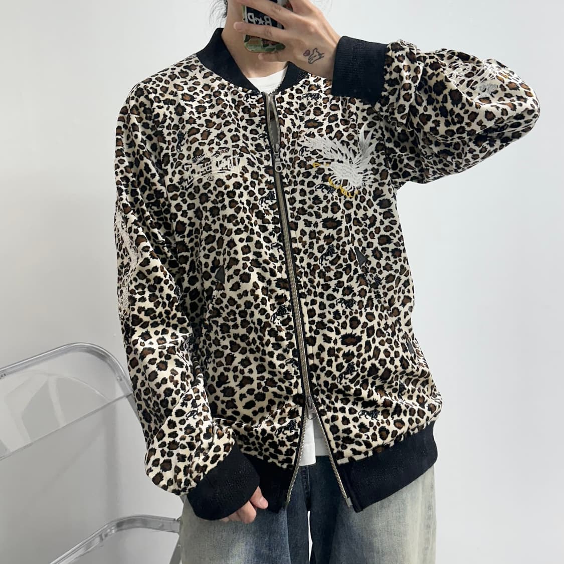 Lonsdale 론즈데일 레오파드 스카잔 자켓 상품이미지1