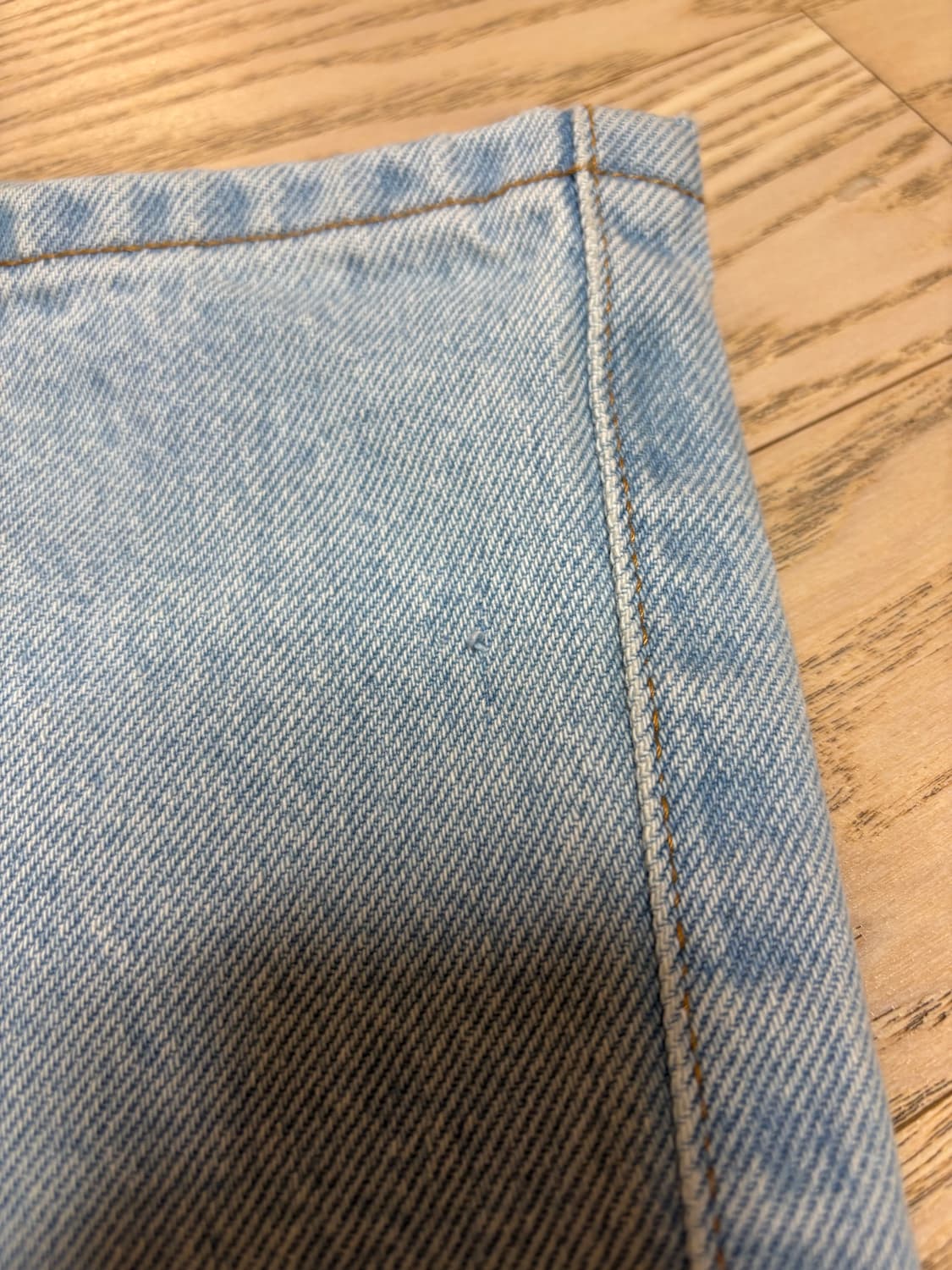 슈프림 배기 데님 쇼츠 라이트 워시드 인디고  상품이미지2