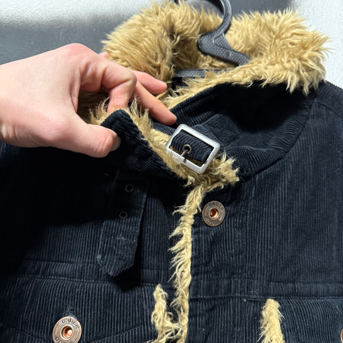 UnderWood 언더우드 코듀로이 골덴 퍼 디테일 트러커 자켓 상품이미지6