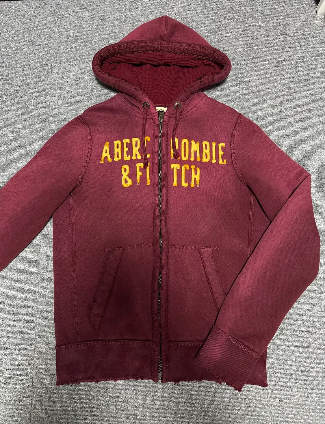 아베크롬비 버건디 후드집업 상품이미지1