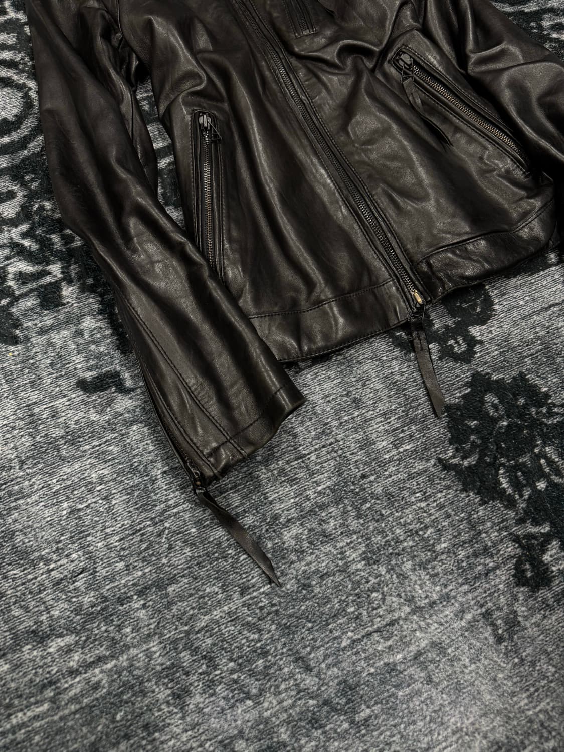 House of blues high neck leather jacket 상품이미지4