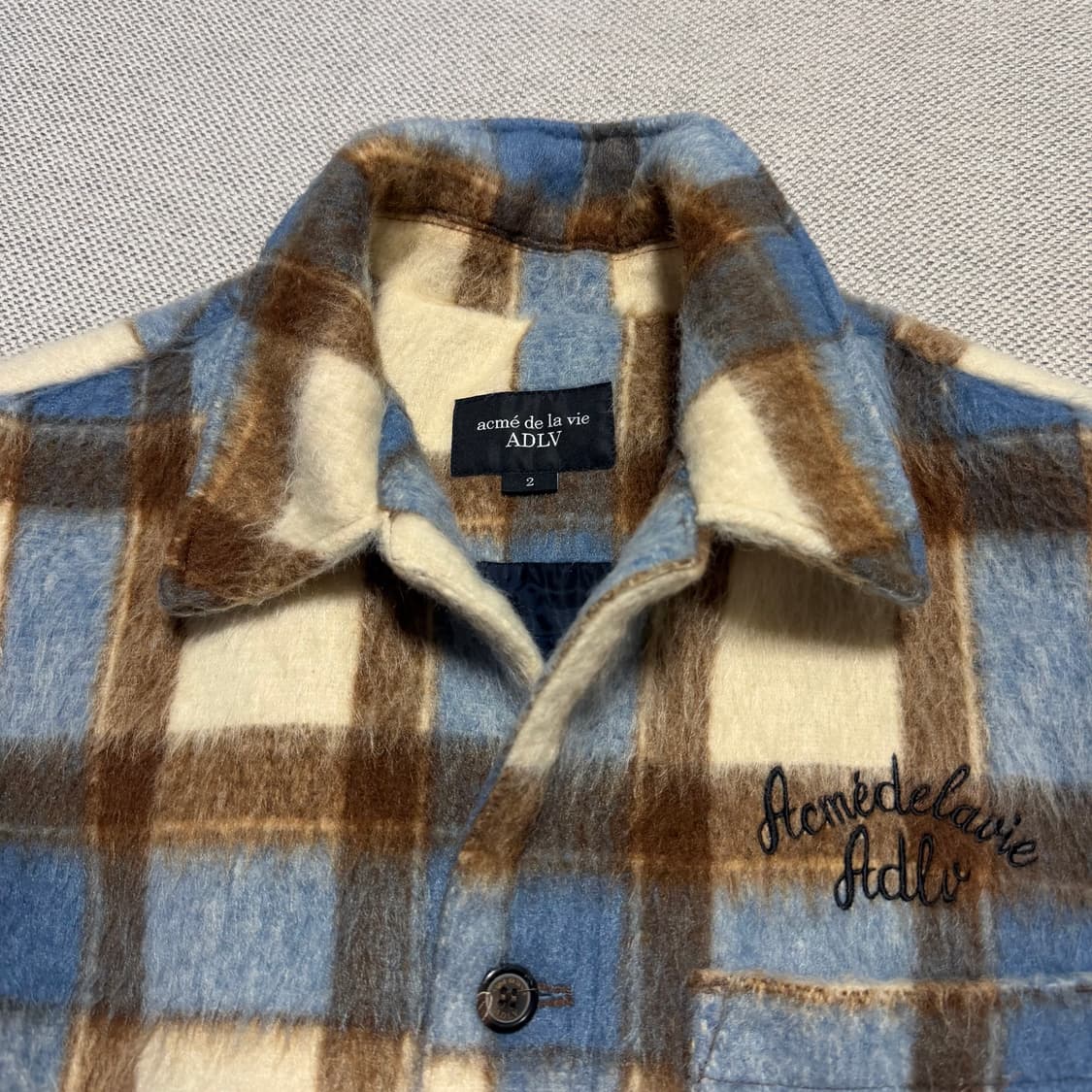 ADLV 아크메드라비 체크 자켓 상품이미지2