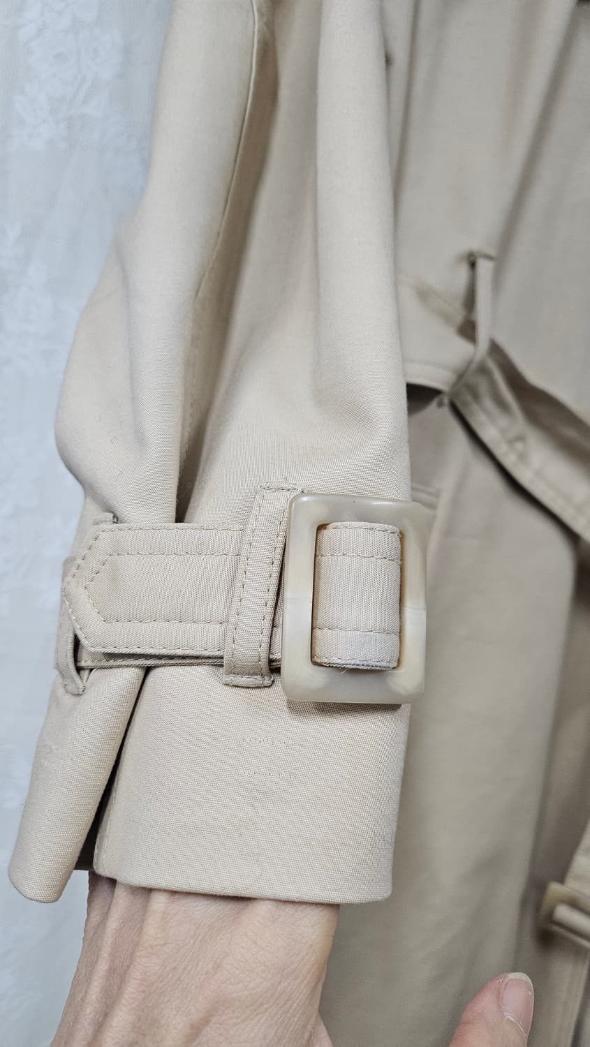 타미힐피거 베이지 트렌치 코트  상품이미지5