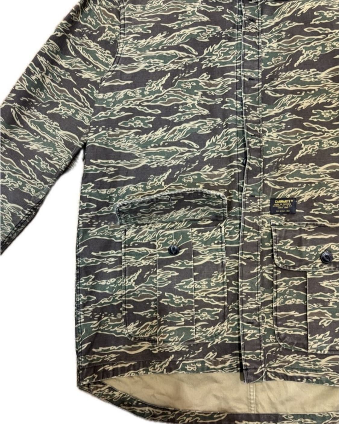 칼하트 카모 코튼 워크셔츠 M 상품이미지6