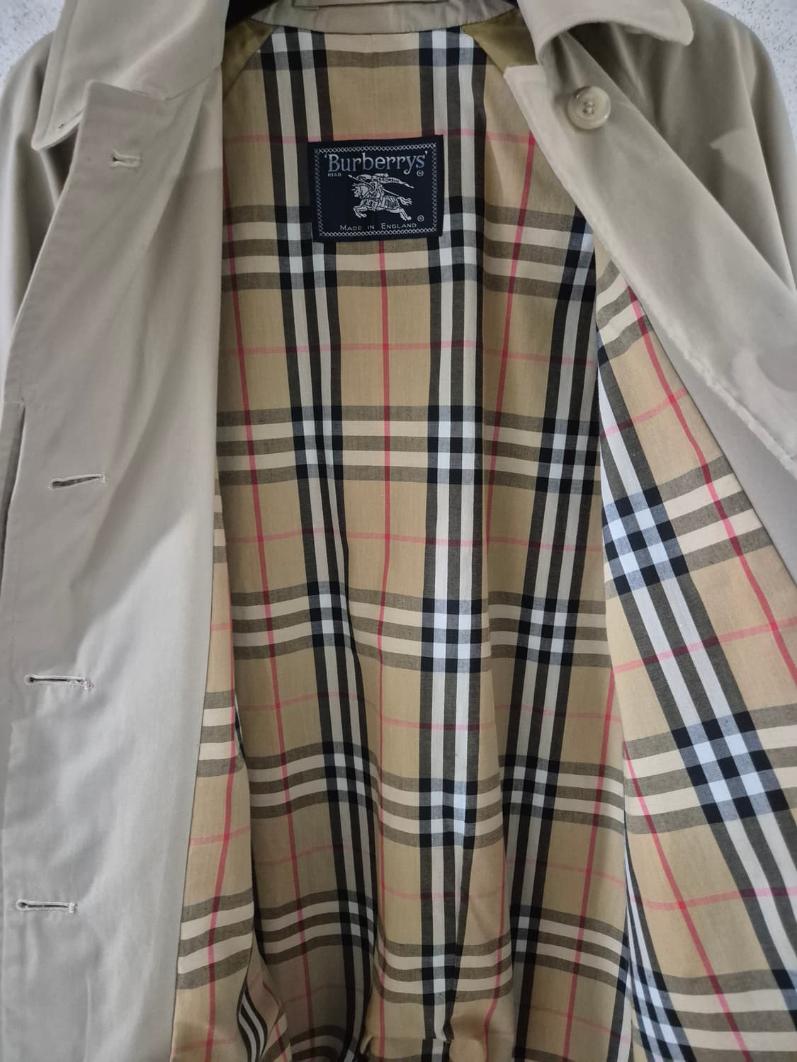 버버리 빈티지 롱 트렌치코트 Men 상품이미지4