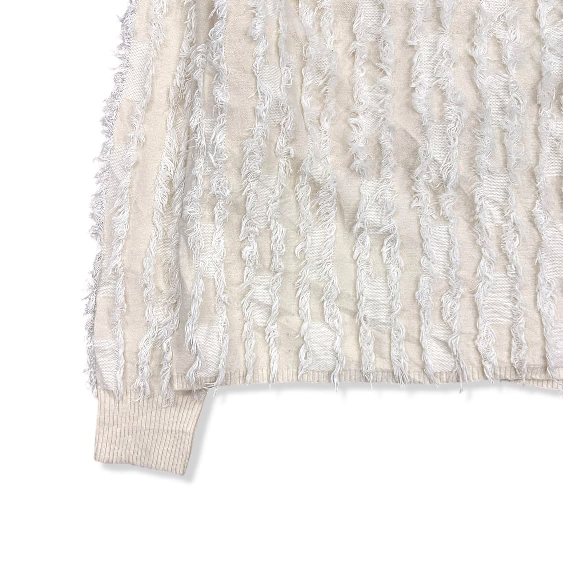 Ray BEAMS Full Fringe  Ivory Turtleneck  상품이미지4