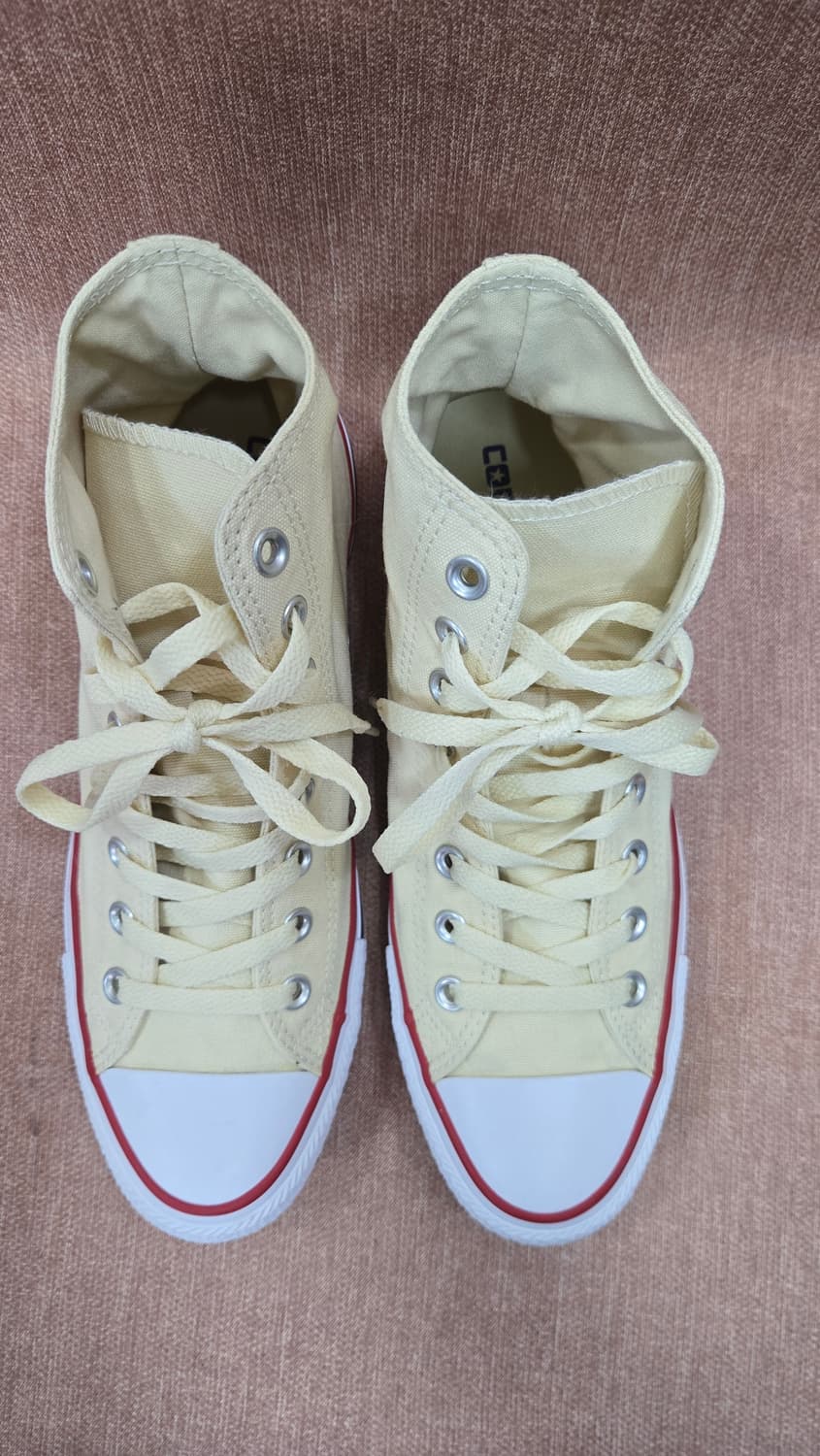 컨버스 일회착용 270mm-  척테일러 하이 연노랑 운동화 상품이미지2