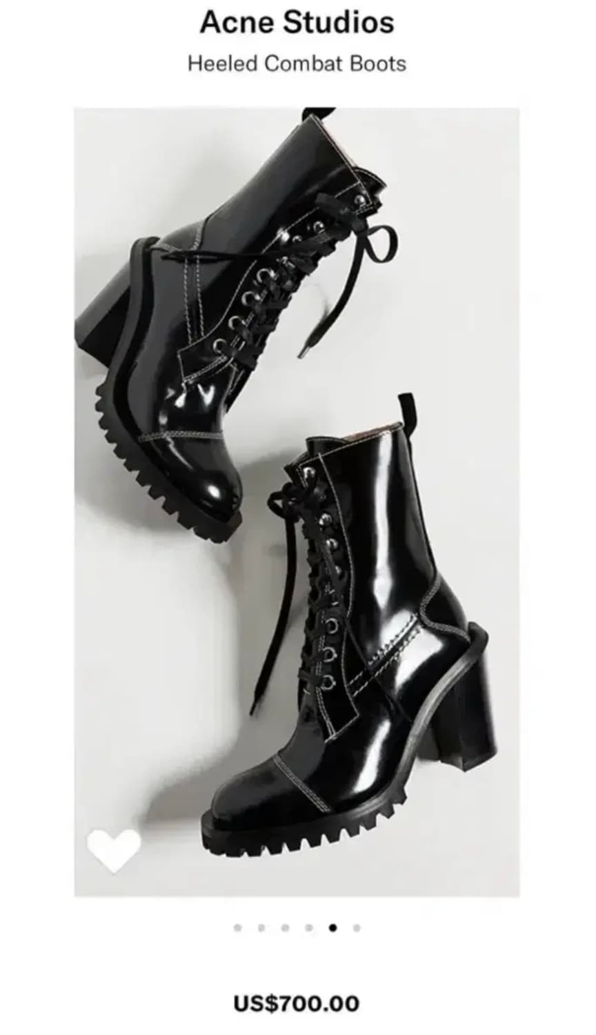 아크네 스튜디오 컴뱃 부츠 상품이미지6