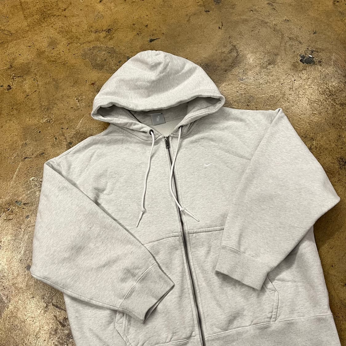 [정품/XXL] 나이키 회색 기모 후드집업 nrg b10 상품이미지1