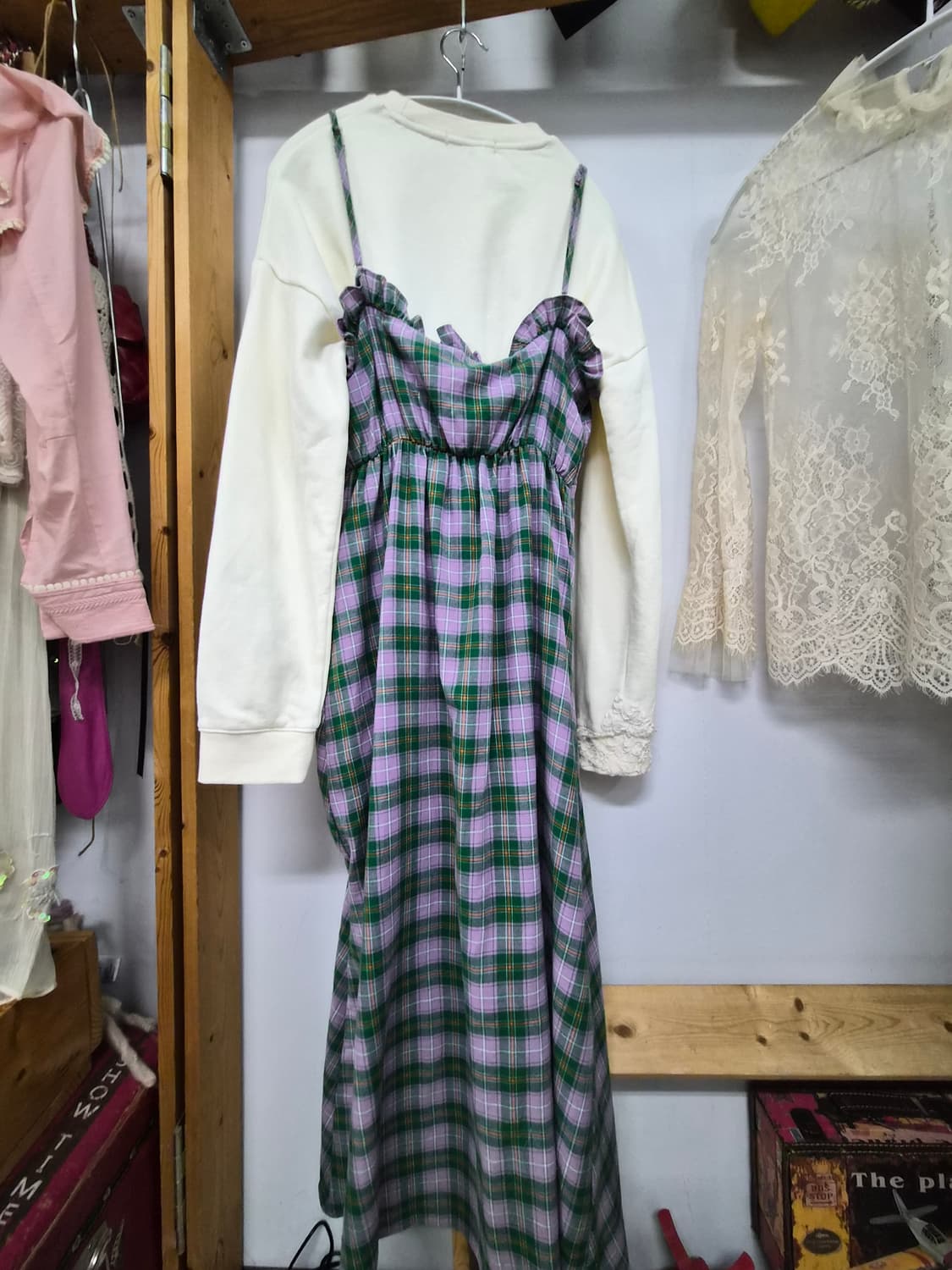 올리브데 올리브 언발 프릴 원피스 상품이미지8