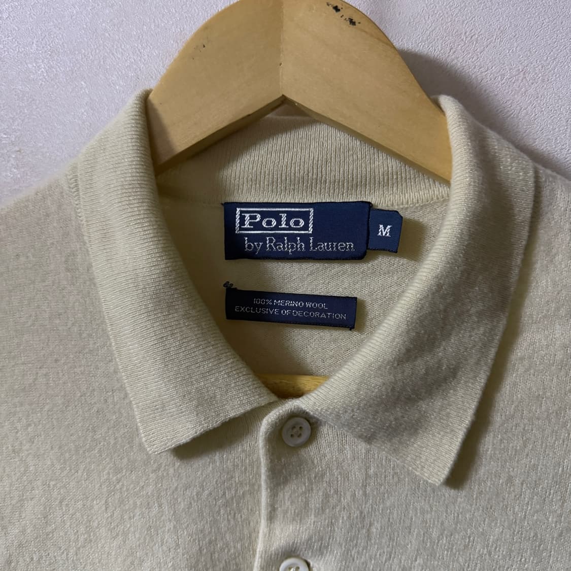 폴로 랄프로렌 메리노울 니트 카라티 M (여성 66정도) 상품이미지5