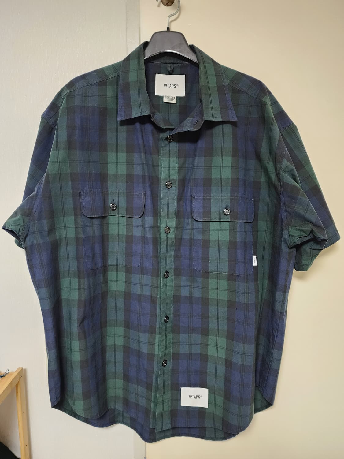 더블탭스 블랙와치 반팔 셔츠 4 상품이미지1