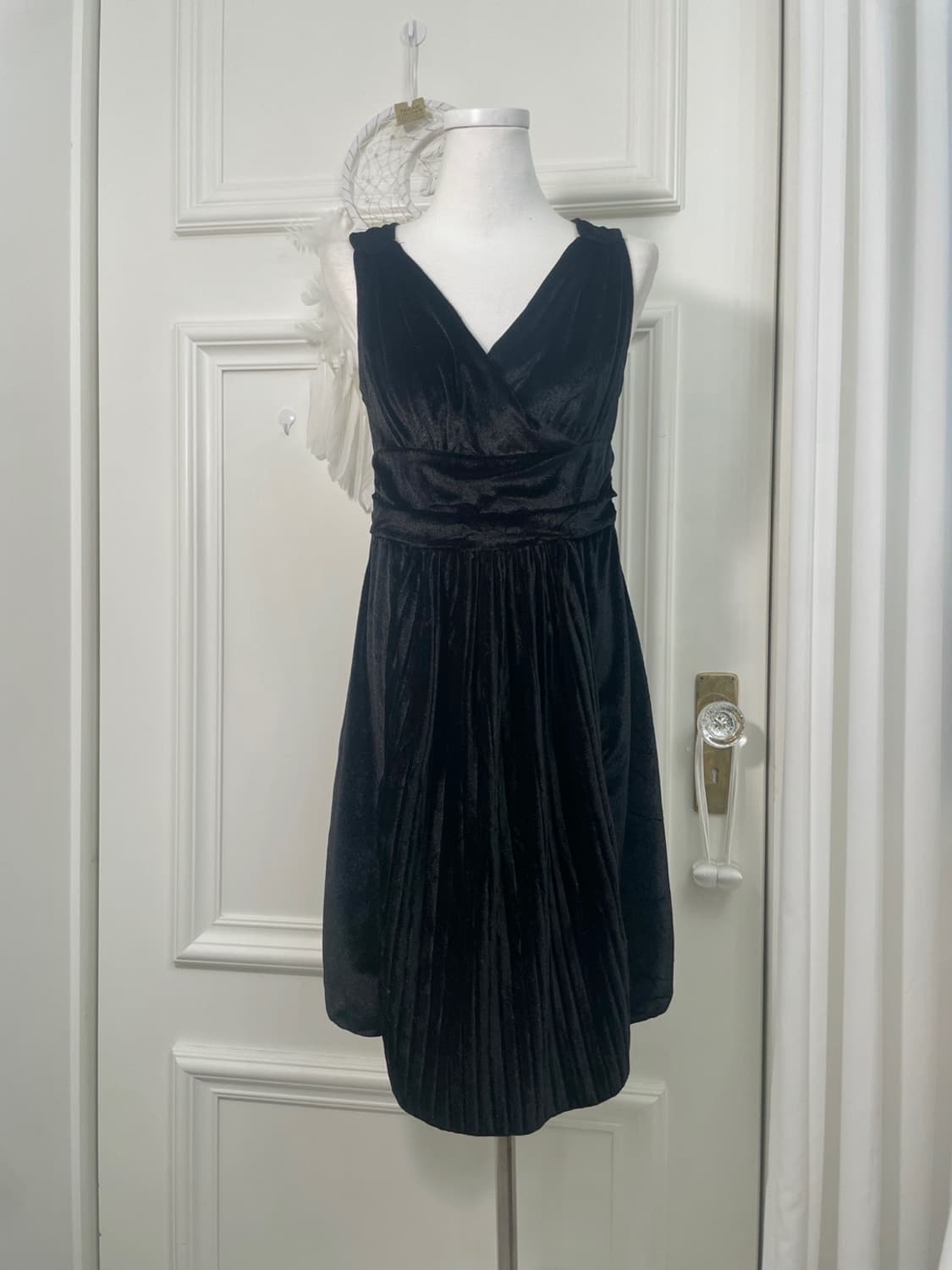 black velvet shirring pleats lovely opc 상품이미지1