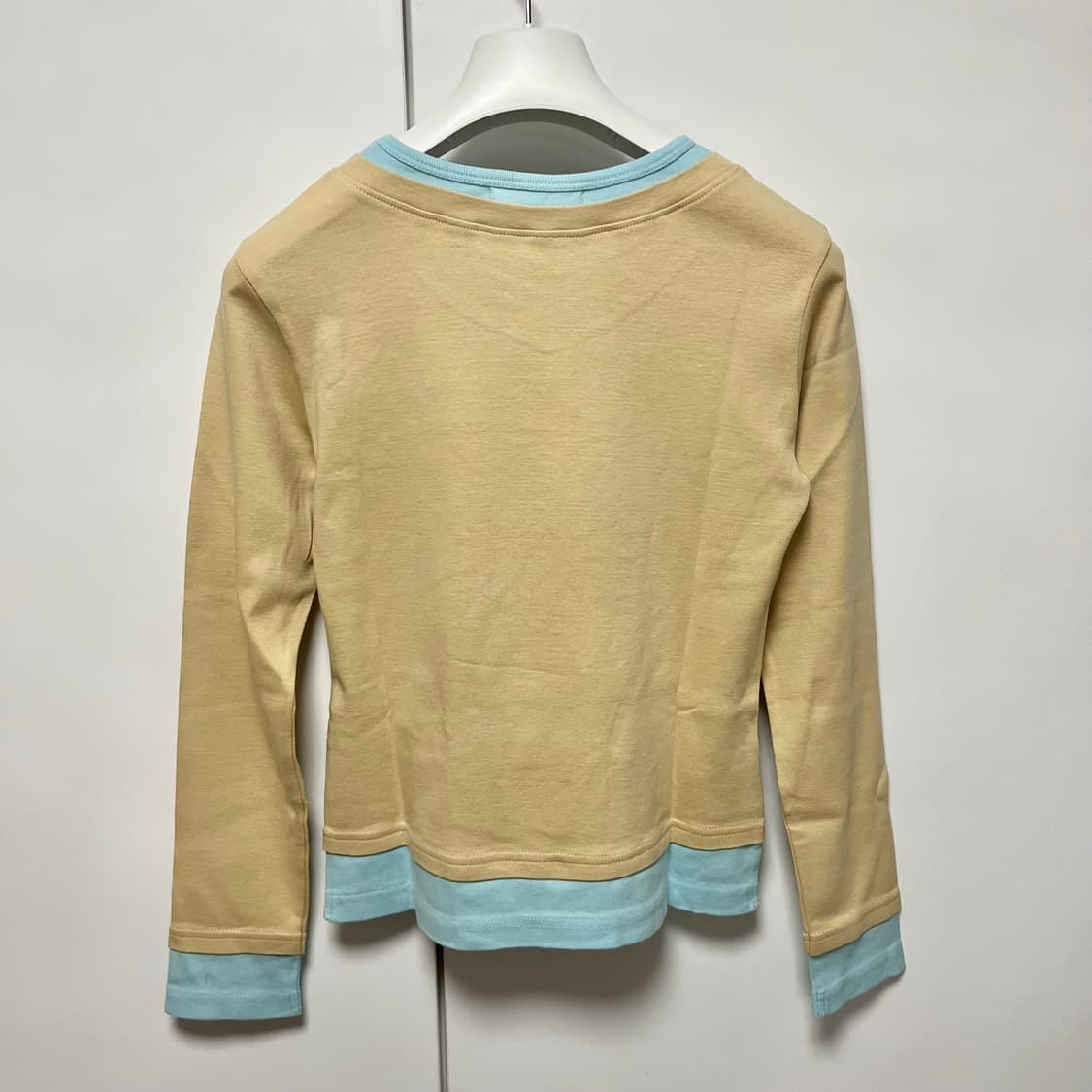 [S]기마구아스 Samm 레이어드 티셔츠/베이지 상품이미지2