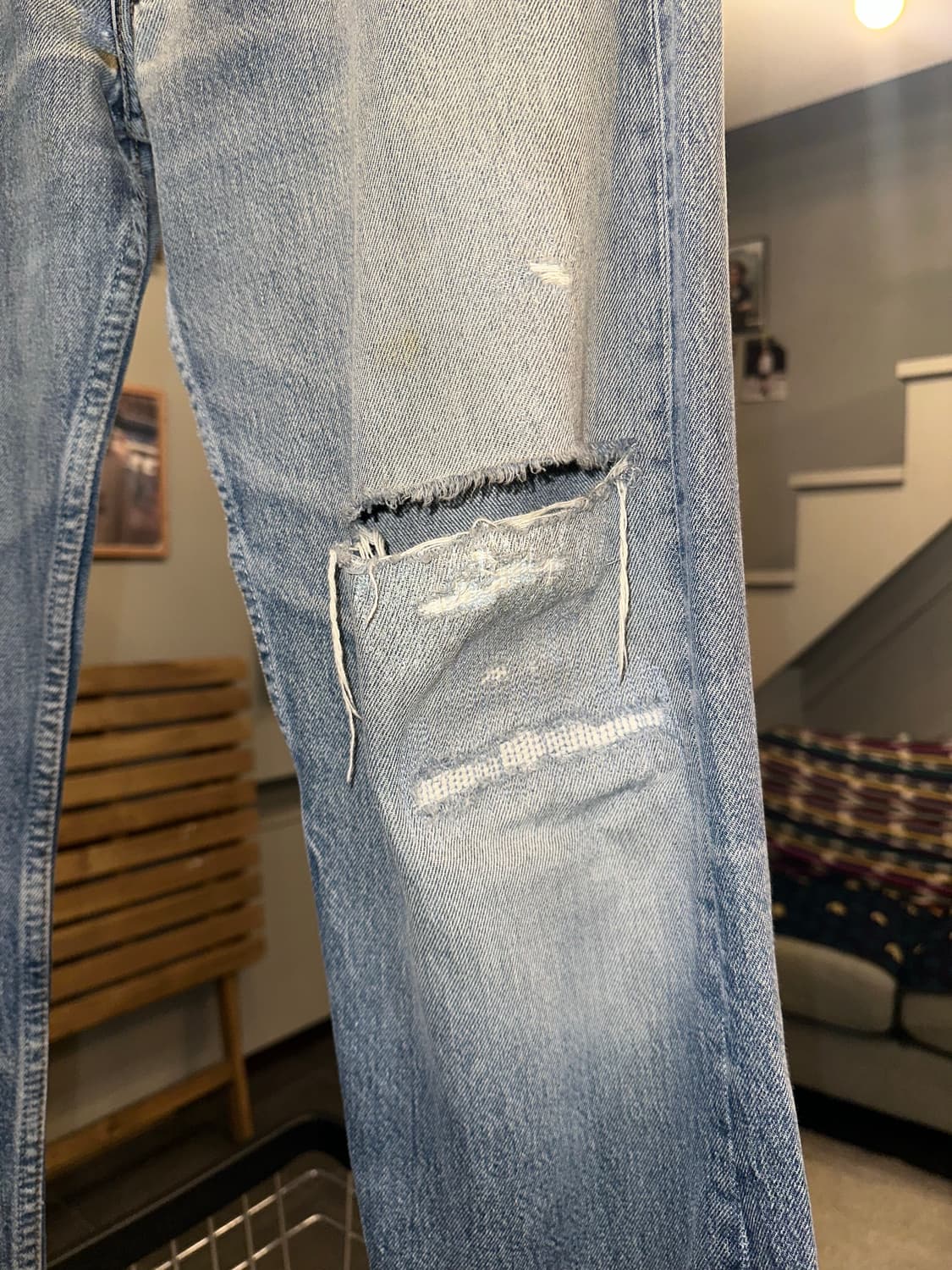 90’s Levi’s 501 273 distressed denim 상품이미지7