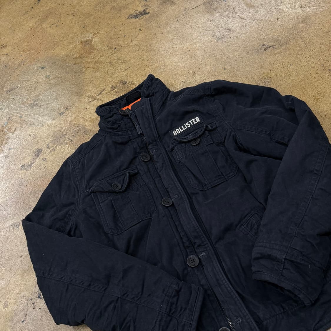 [정품/S] 홀리스터 블랙 야상 자켓 b16 상품이미지1