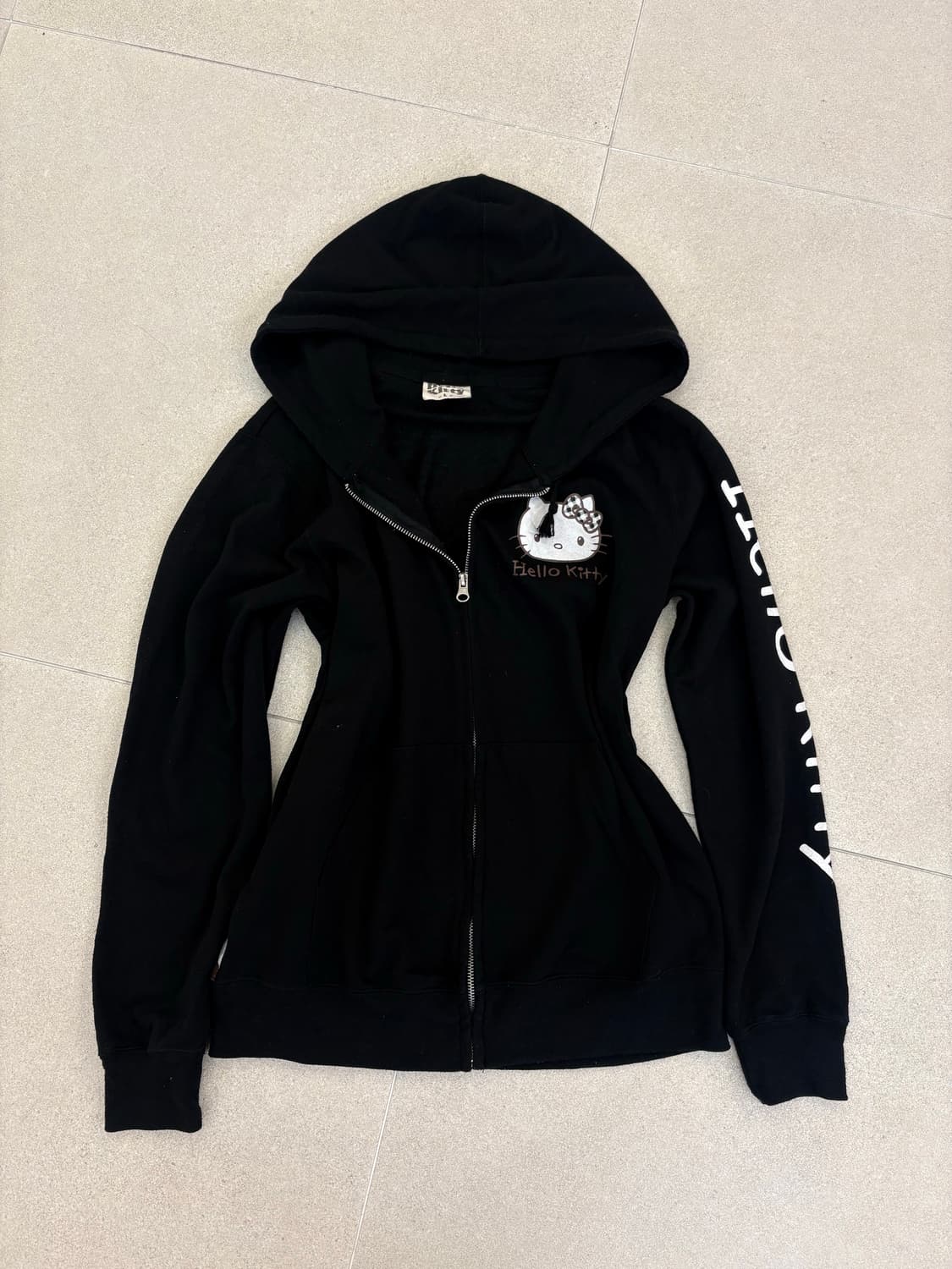 체크 키티 후드집업 상품이미지2