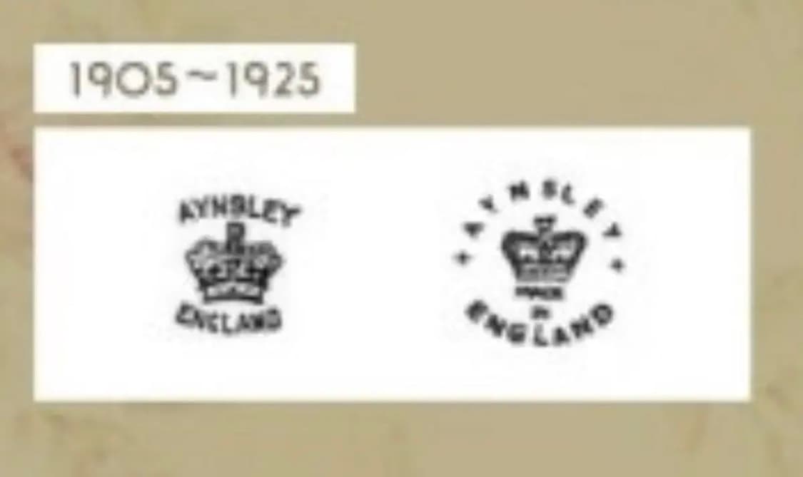 [레어]1900s 영국 올드 앤슬리 3268패턴 아르데코 찻잔 트리오 상품이미지8