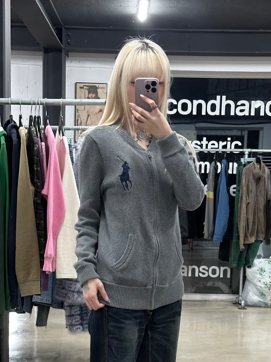 폴로 랄프로렌 빅포니 니트 집업 상품이미지3