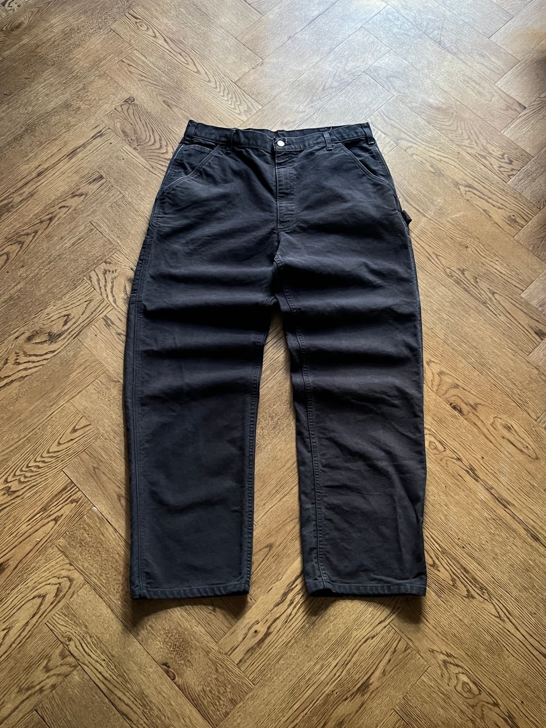 [36]칼하트 USA 미드나잇 네이비 싱글니 카펜터 워크 팬츠 상품이미지1