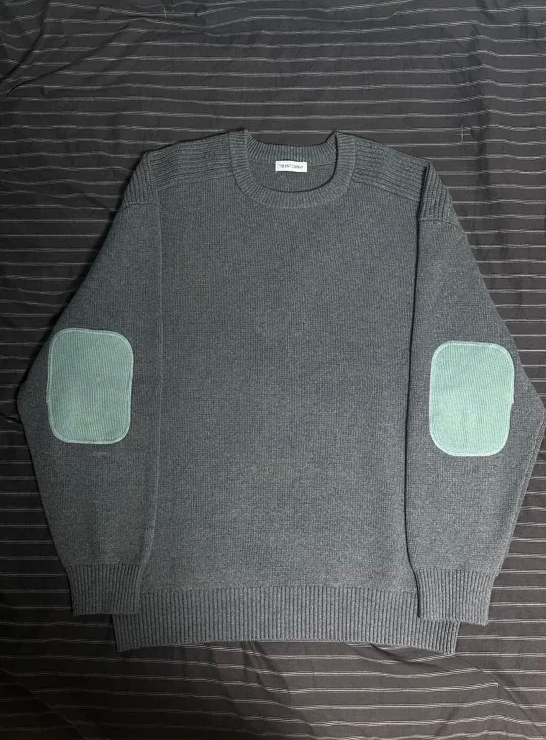 (L) 더니트컴퍼니X스토커즈 엘보우패치 니트 그레이 상품이미지2