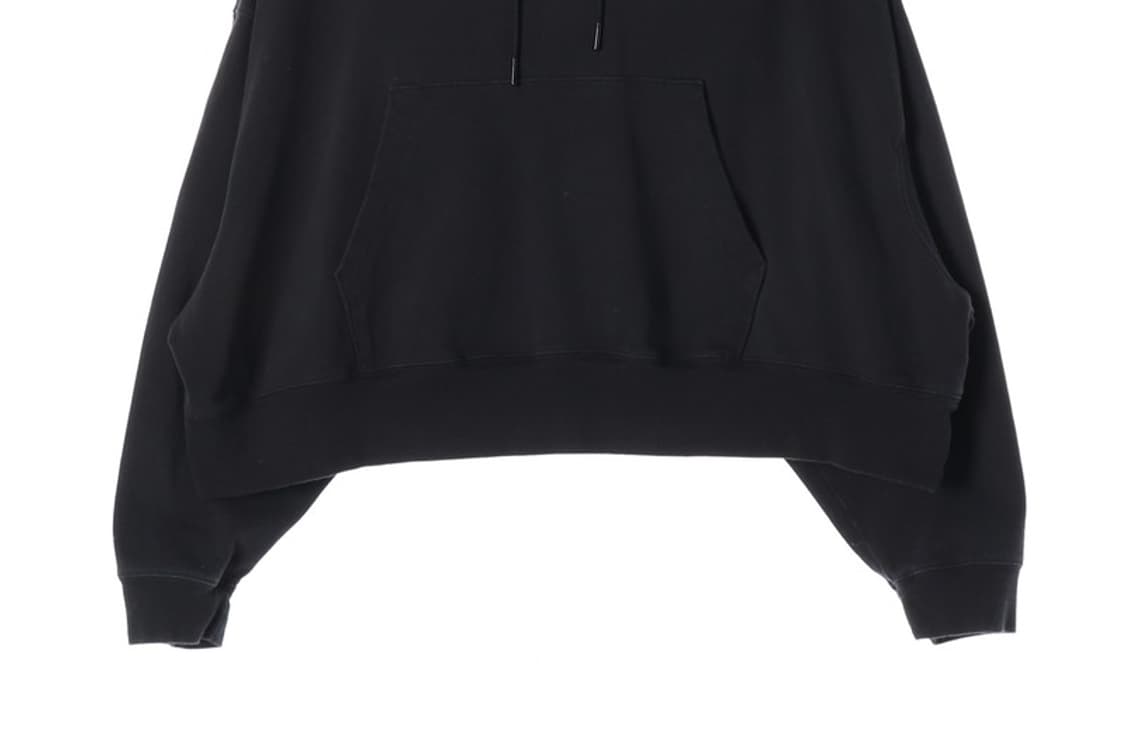 나이키 블랙 스우시 크롭 후드티 XL 상품이미지4