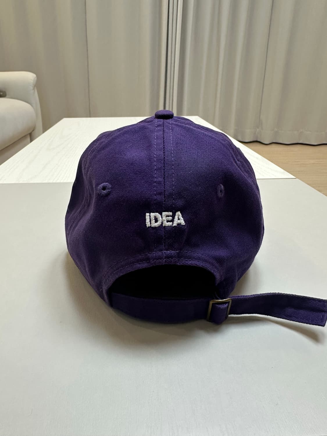 IDEA 아이디어북스 볼캡 퍼플 카리나 착용 상품이미지2