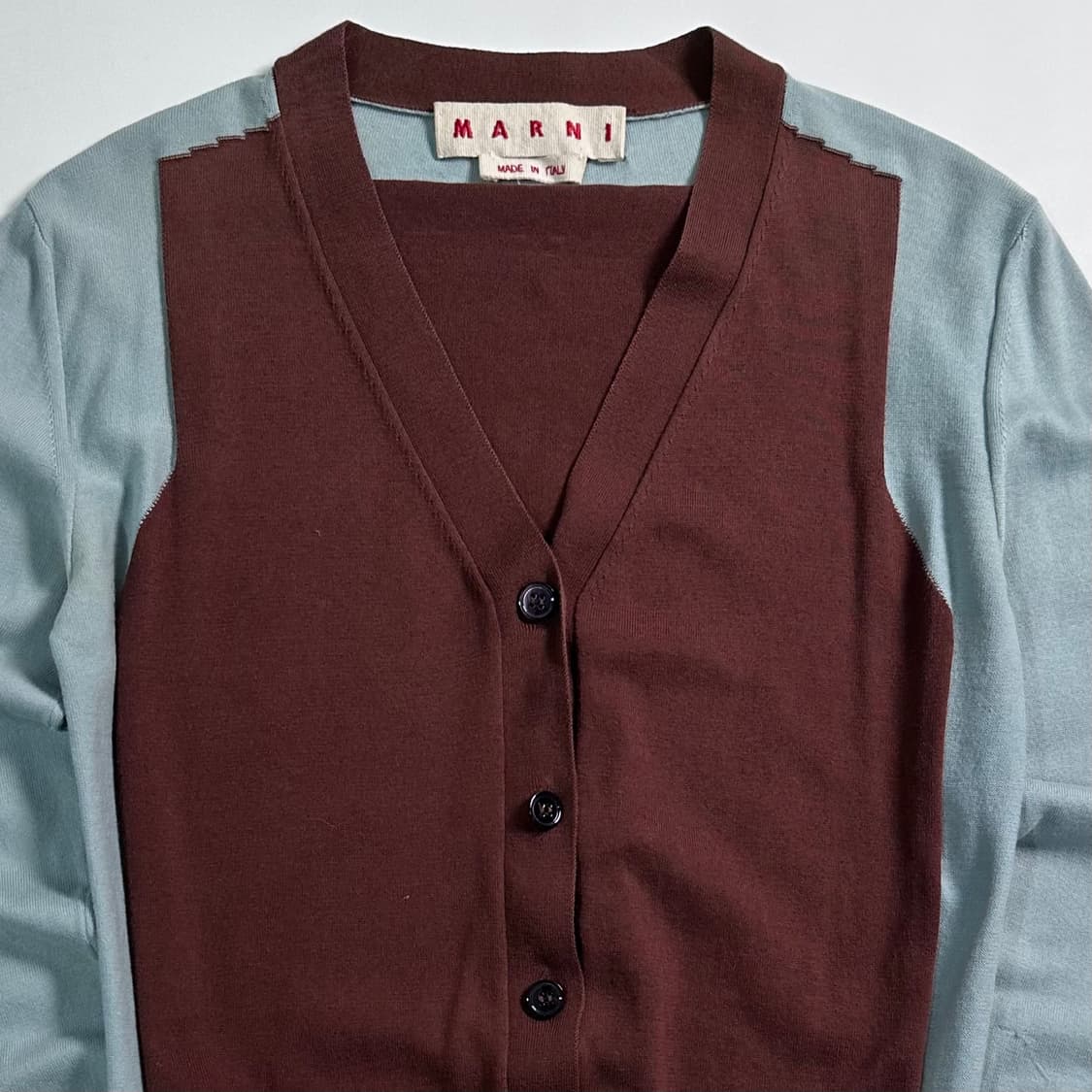 마르니 투톤 코튼 가디건 상품이미지2