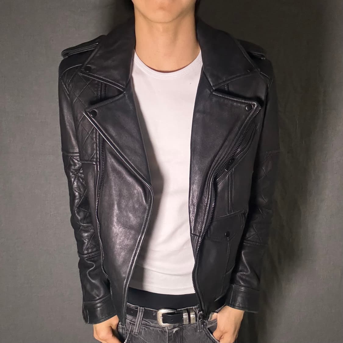 lamb skin leather jacket 상품이미지3