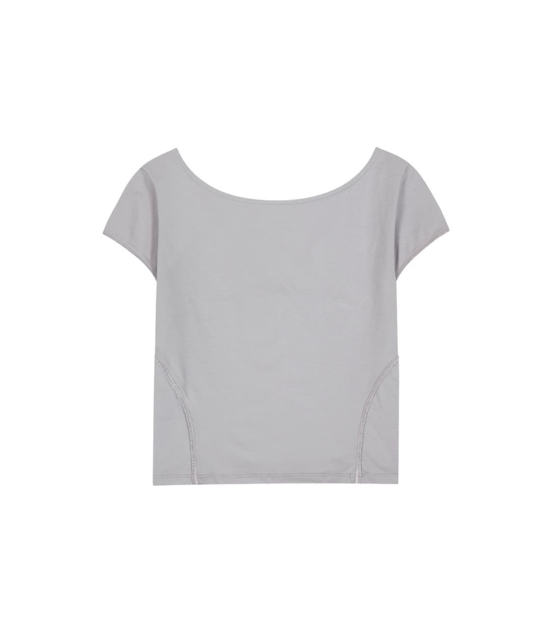 오호스 Lace Trimming T-shirt / Purple Grey 상품이미지2