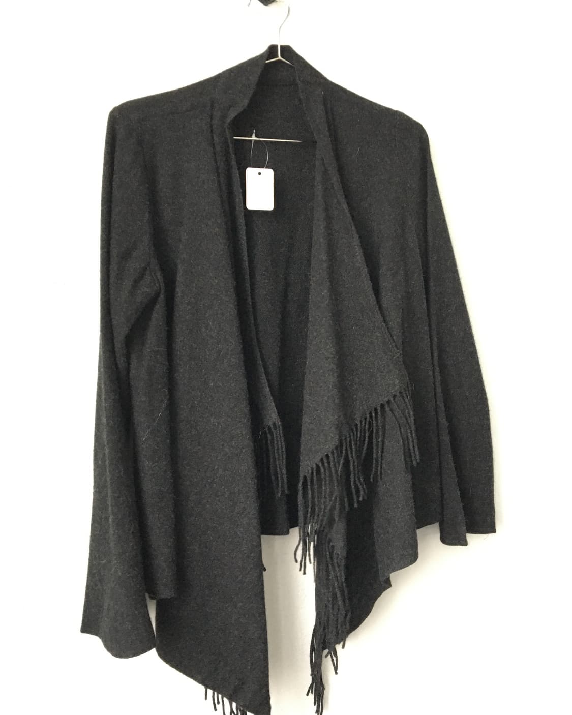 Fringe drape open cardigan 상품이미지5